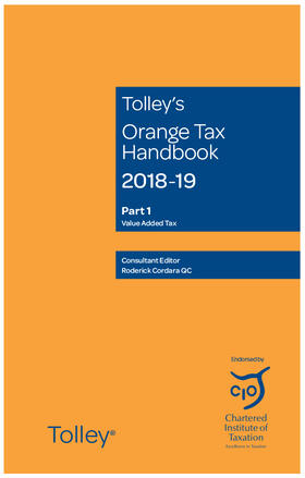  Tolley's Orange Tax Handbook 2018-19 | Buch |  Sack Fachmedien