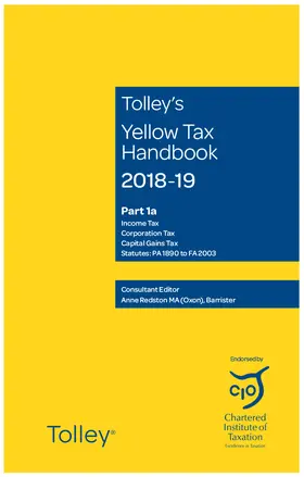  Tolley's Yellow Tax Handbook 2018-19 | Buch |  Sack Fachmedien