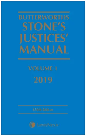 Carr / Turner / Kelly |  Butterworths Stone's Justices' Manual 2019 | Buch |  Sack Fachmedien