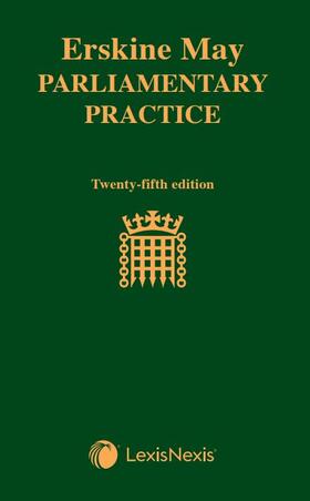 Natzler |  Erskine May: Parliamentary Practice | Buch |  Sack Fachmedien