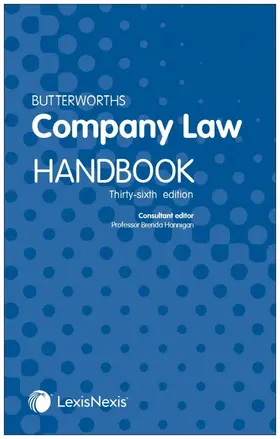 Hannigan |  Butterworths Company Law Handbook | Buch |  Sack Fachmedien