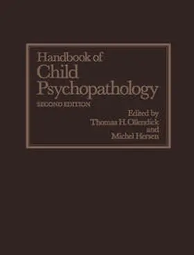 Ollendick |  Handbook of Child Psychopathology | eBook | Sack Fachmedien