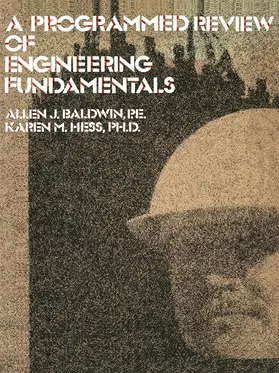 Hess / Baldwin |  A Programmed Review Of Engineering Fundamentals | Buch |  Sack Fachmedien