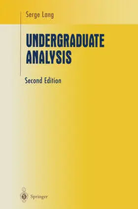 Lang |  Undergraduate Analysis | eBook | Sack Fachmedien