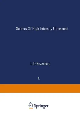 Rozenberg |  Sources of High-Intensity Ultrasound | Buch |  Sack Fachmedien