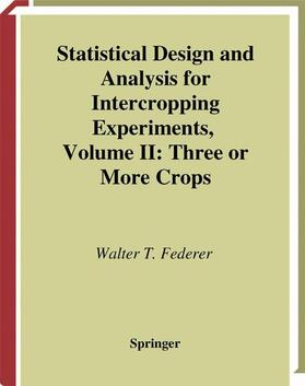 Federer |  Statistical Design and Analysis for Intercropping Experiments | Buch |  Sack Fachmedien