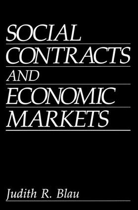 Blau |  Social Contracts and Economic Markets | Buch |  Sack Fachmedien