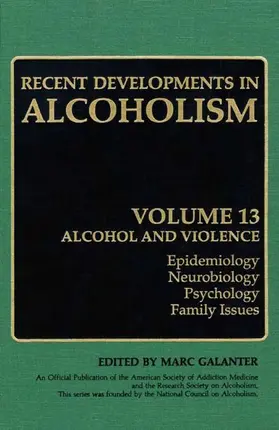 Galanter |  Recent Developments in Alcoholism | Buch |  Sack Fachmedien