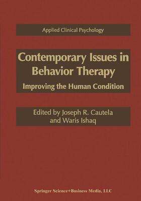 Ishaq / Cautela |  Contemporary Issues in Behavior Therapy | Buch |  Sack Fachmedien