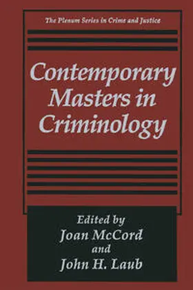 McCord / Laub |  Contemporary Masters in Criminology | eBook | Sack Fachmedien