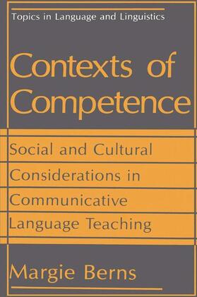 Berns |  Contexts of Competence | Buch |  Sack Fachmedien