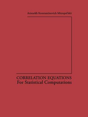 Mitropol skii |  Correlation Equations | Buch |  Sack Fachmedien