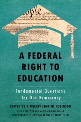 Robinson |  A Federal Right to Education | eBook | Sack Fachmedien