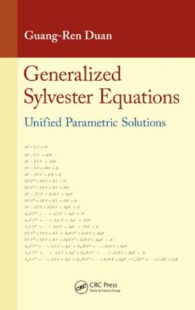 Duan |  Generalized Sylvester Equations | Buch |  Sack Fachmedien