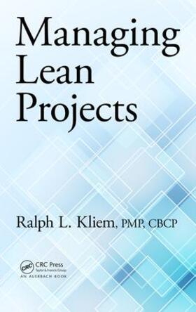 Kliem |  Managing Lean Projects | Buch |  Sack Fachmedien