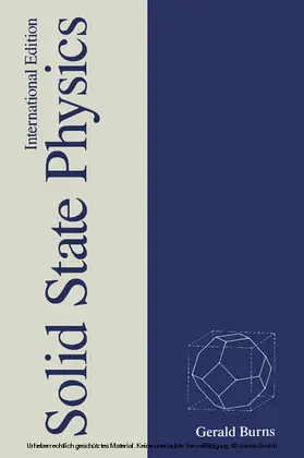 Burns |  Solid State Physics | eBook | Sack Fachmedien