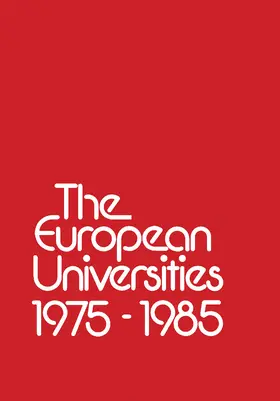 Stuart |  The European Universities 1975 - 1985 | eBook | Sack Fachmedien