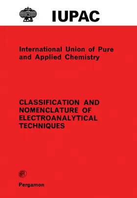 Stuart |  Classification and Nomenclature of Electroanalytical Techniques | eBook | Sack Fachmedien