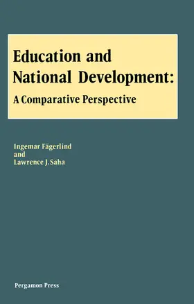 Fägerlind / Saha |  Education and National Development | eBook | Sack Fachmedien