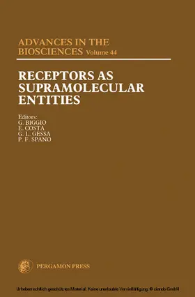 Biggio / Costa / Spano |  Receptors as Supramolecular Entities | eBook | Sack Fachmedien