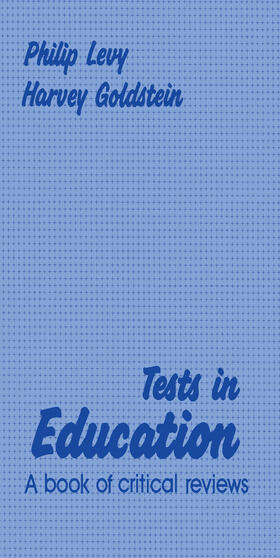 Levy / Goldstein |  Tests in Education | eBook | Sack Fachmedien