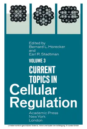 Horecker / Stadtman |  Current Topics in Cellular Regulation | eBook | Sack Fachmedien