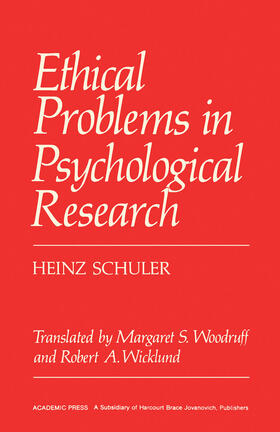 Schuler |  Ethical Problems in Psychological Research | eBook | Sack Fachmedien