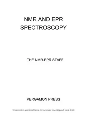 Stuart |  NMR and EPR Spectroscopy | eBook | Sack Fachmedien