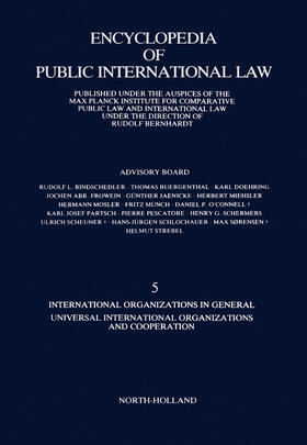 Bernhardt |  International Organizations in General Universal International Organizations and Cooperation | eBook | Sack Fachmedien