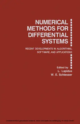 Lapidus / Schiesser |  Numerical Methods for Differential Systems | eBook | Sack Fachmedien