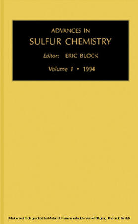 Block |  Advances in Sulfur Chemistry | eBook | Sack Fachmedien