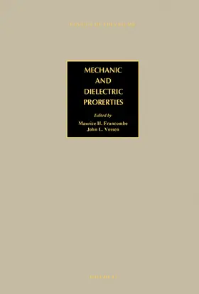 Francombe |  Mechanic and Dielectric Properties | eBook | Sack Fachmedien