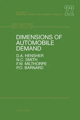 Hensher / Anselin |  Dimensions of Automobile Demand | eBook | Sack Fachmedien