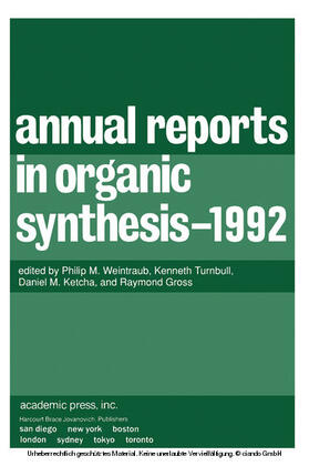 Turnbull |  Annual Reports in Organic Synthesis 1992 | eBook | Sack Fachmedien
