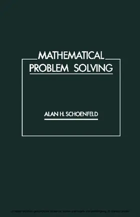 Schoenfeld |  Mathematical Problem Solving | eBook | Sack Fachmedien