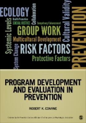 Conyne |  Program Development and Evaluation in Prevention | eBook | Sack Fachmedien
