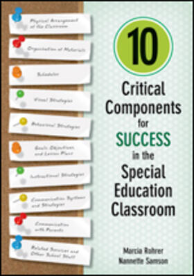 Rohrer / Samson |  10 Critical Components for Success in the Special Education Classroom | Buch |  Sack Fachmedien