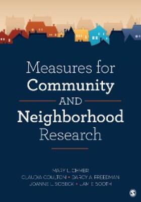 Ohmer / Coulton / Freedman |  Measures for Community and Neighborhood Research | eBook | Sack Fachmedien