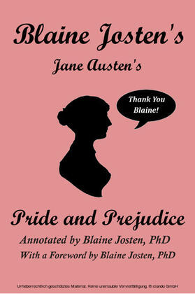 Josten / Austen |  Blaine Josten's Jane Austen's Pride and Prejudice (Annotated) | eBook | Sack Fachmedien