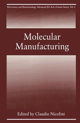 Nicolini |  Molecular Manufacturing | Buch |  Sack Fachmedien