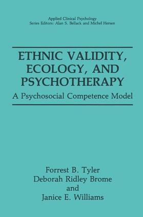 Tyler / Williams / Ridley Brome |  Ethnic Validity, Ecology, and Psychotherapy | Buch |  Sack Fachmedien