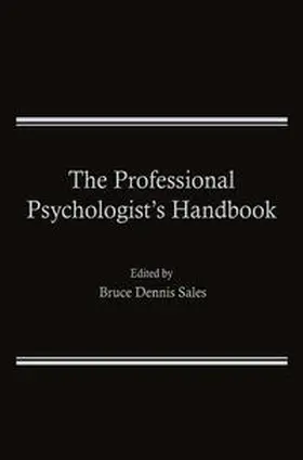 Sales |  The Professional Psychologist’s Handbook | eBook | Sack Fachmedien