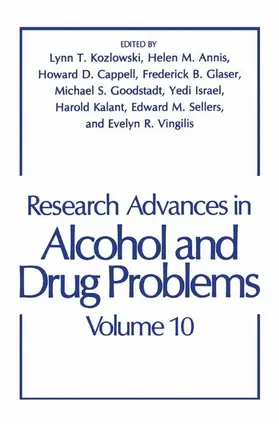 Annis / Cappell / Kozlowski |  Research Advances in Alcohol and Drug Problems | Buch |  Sack Fachmedien