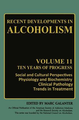 Galanter |  Recent Developments in Alcoholism | Buch |  Sack Fachmedien