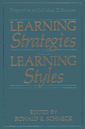 Schmeck |  Learning Strategies and Learning Styles | Buch |  Sack Fachmedien