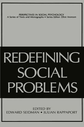 Rappaport / Seidman |  Redefining Social Problems | Buch |  Sack Fachmedien