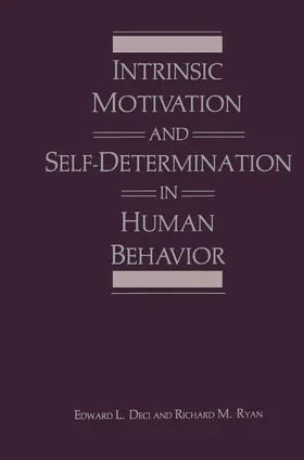 Ryan / Deci | Intrinsic Motivation and Self-Determination in Human Behavior | Buch | 978-1-4899-2273-1 | sack.de