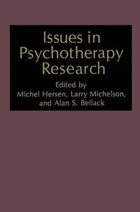 Hersen / Bellack |  Issues in Psychotherapy Research | eBook | Sack Fachmedien