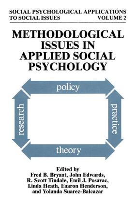 Bryant / Edwards / Tindale |  Methodological Issues in Applied Social Psychology | Buch |  Sack Fachmedien