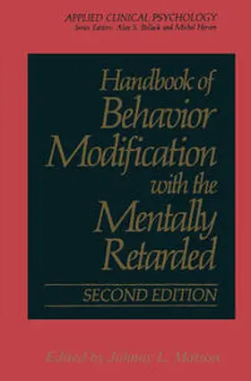 Matson |  Handbook of Behavior Modification with the Mentally Retarded | eBook | Sack Fachmedien